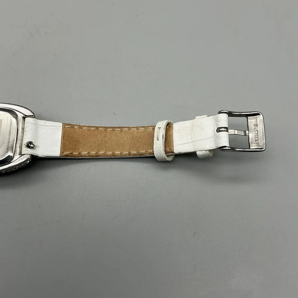 Sutton New York Womens Watch 23mm MOP Dial Crystals Leather Strap New Battery